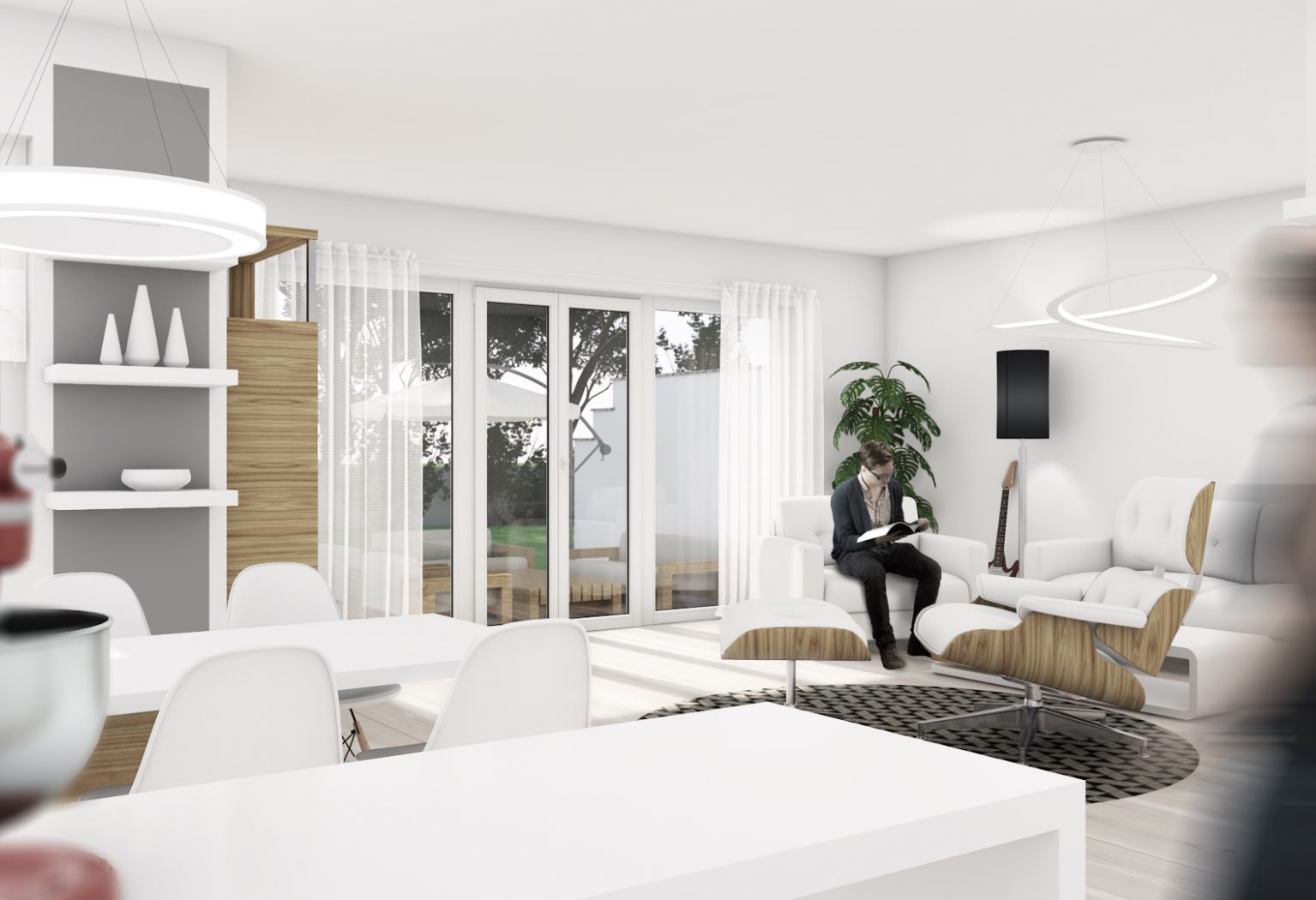 Architekturvisualisierung eines Büros
