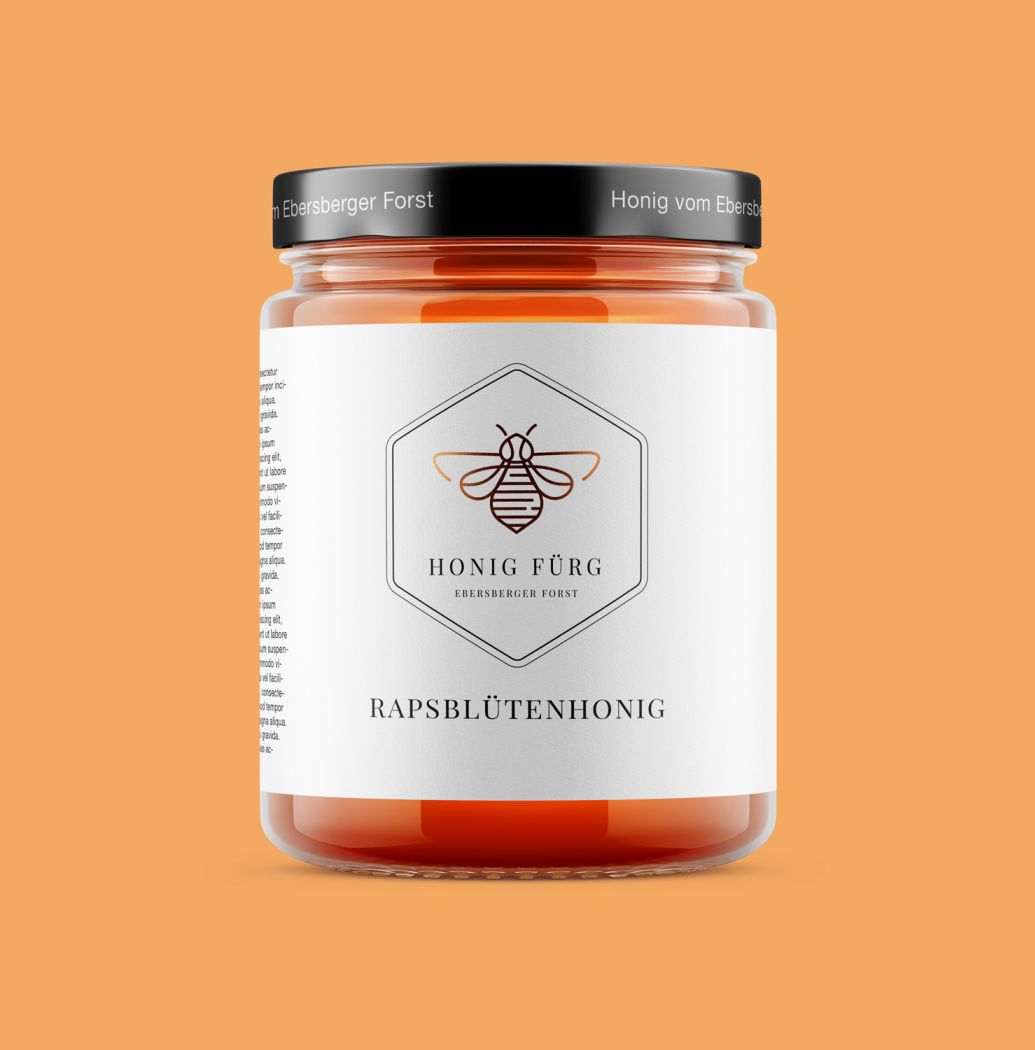 3D-Produktvisualisierung Honigglas