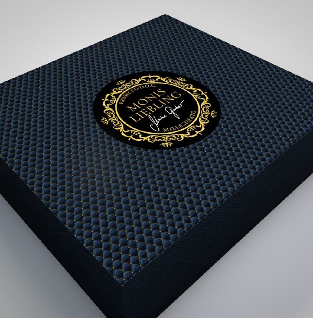 3D-Produktvisualisierung einer Geschenkbox