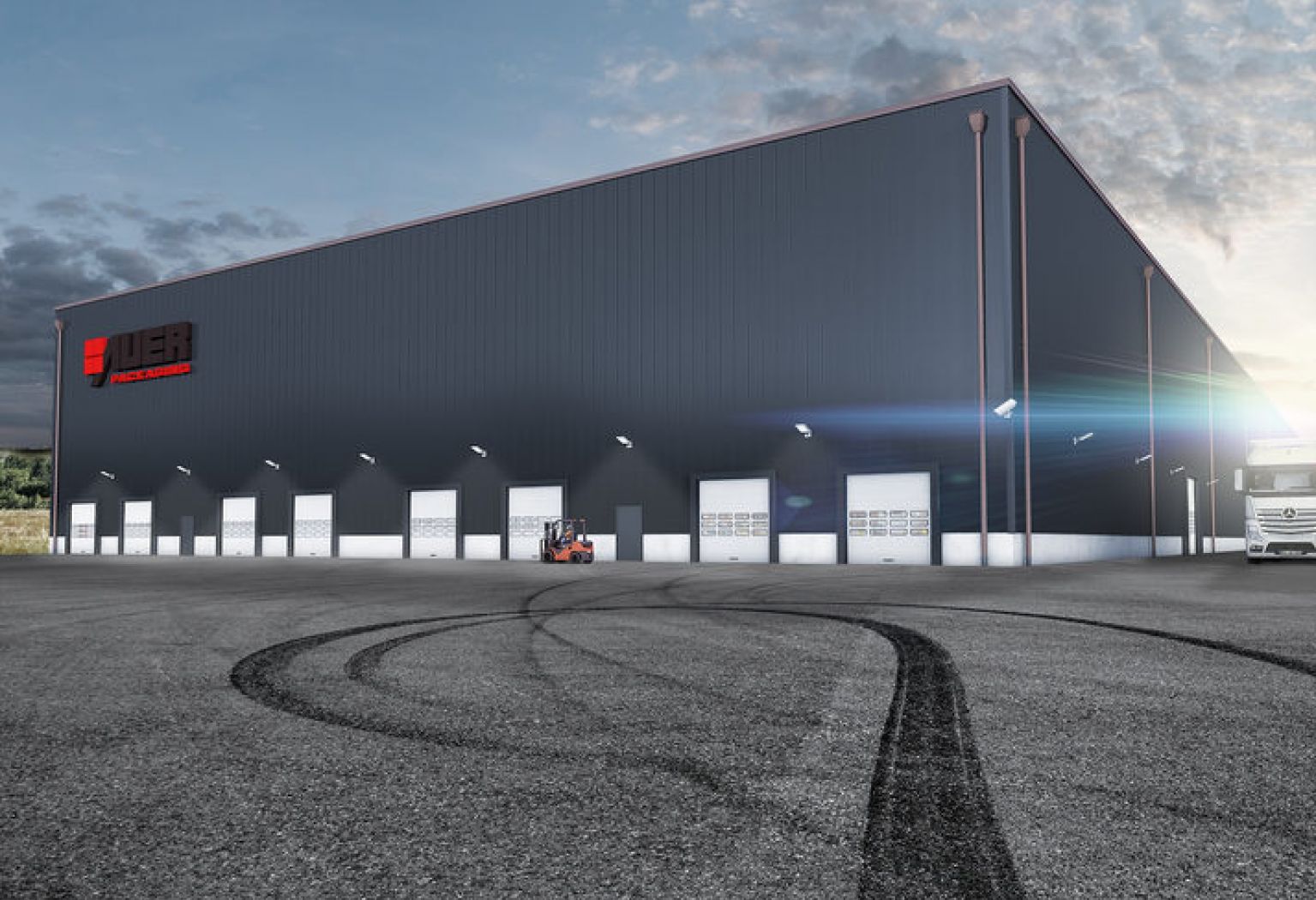 Architektur­visualisier­ung eines Firmengebäudes