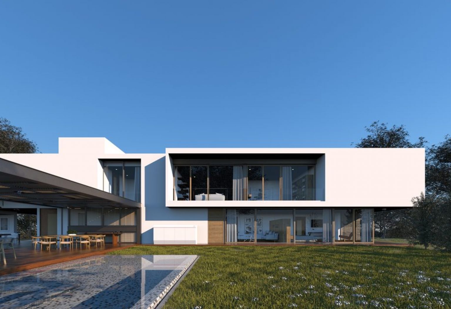 Architektur­visualisier­ung eines Luxushauses